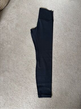 Lululemon Align Black Tonal Print Size 6 High Rise Yoga Leggings NWOT